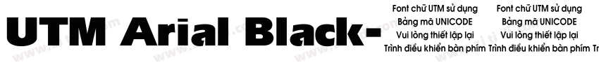 UTM Arial Black字体转换